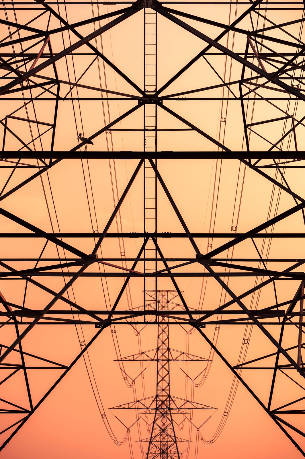 High-voltage transmission tower