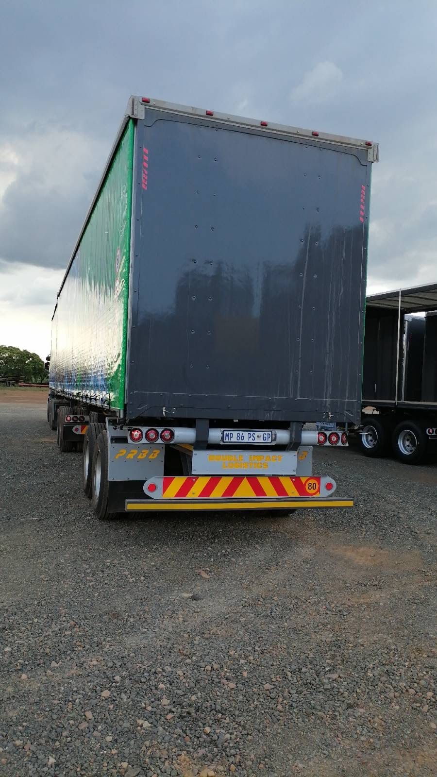 Double Impact Projects truck ready to depart