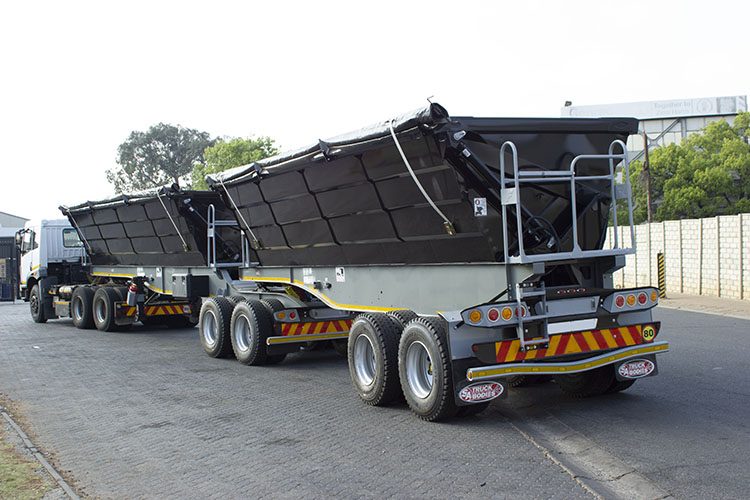 Double Impact Projects side tipper trailer