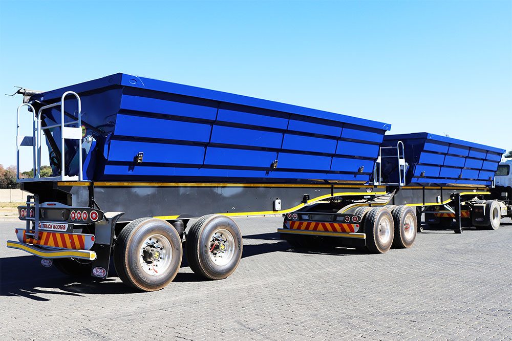 Double Impact Projects Superlink side tipper trailers